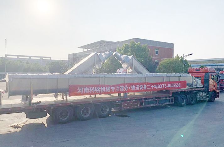 U600全不銹鋼無軸螺旋輸送機(jī)發(fā)貨現(xiàn)場